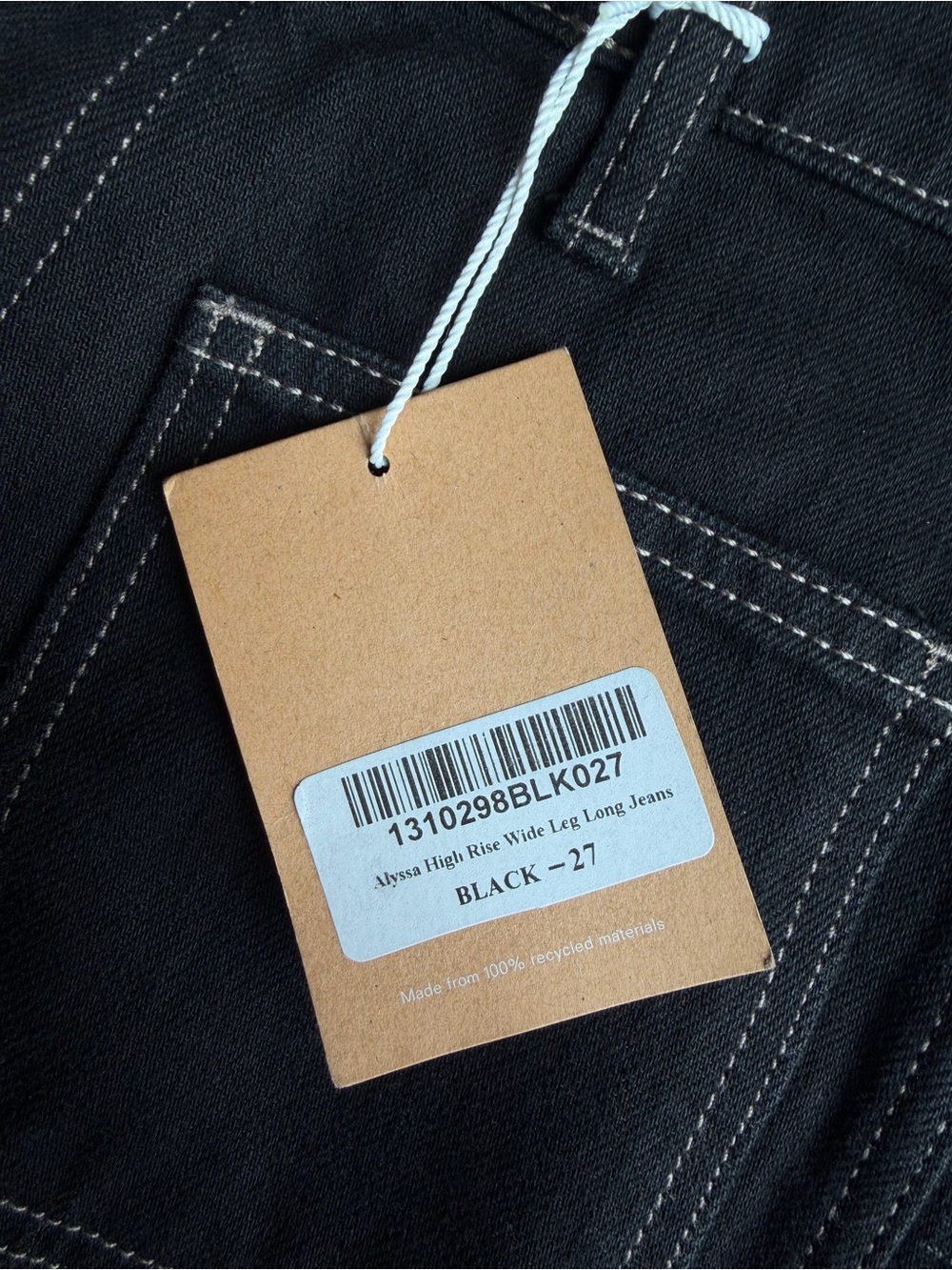 NWT Reformation Alyssa Stretch High Rise Wide Leg Long Jeans - Picture 6 of 7
